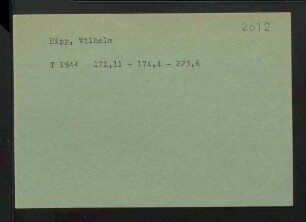 Hipp, Wilhelm
