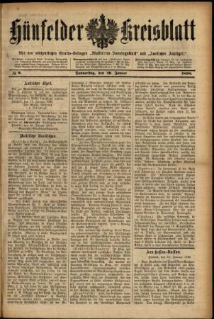 Ausgabe vom Donnerstag, den 20. Januar 1898.