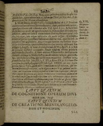 Caput Quintum De Creatione Mundi, Angelorum Et Hominum.