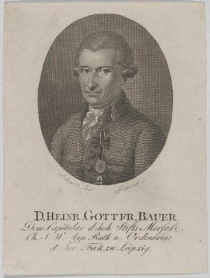 Bildnis des Heinr. Gottfr. Bauer