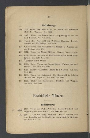 Bischöfliche Münzen