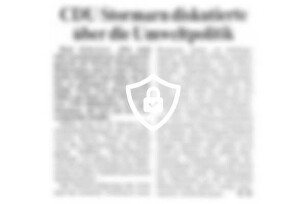 CDU Stormarn diskutierte über die Umweltpolitik