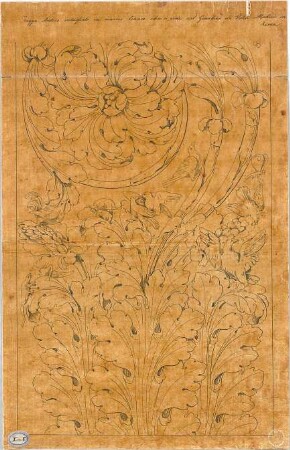 Lange, Ludwig; Lange - Archiv: I.5 Griechisch-römischer Stil - florales Ornament (Detail)