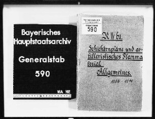 Schichtenpläne und artilleristisches Planmaterial