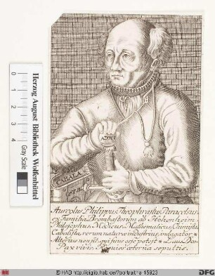 Bildnis Paracelsus (eig. Theophrastus von Hohenheim)