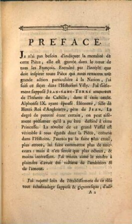 Jean-sans-Terre : ou la clemence de Philippe Auguste ; Tragédie