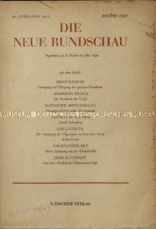 Kulturzeitschrift. 64. Jahrgang, 1953