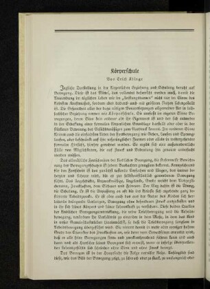 Körperschule