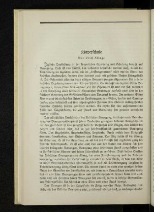 Körperschule