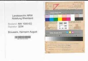 Entnazifizierung Hermann August Brouwers, geb. 20.09.1905 (Stadtbauamtmann)