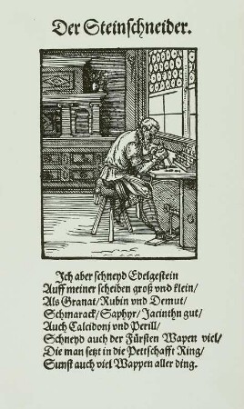 Der Steinschneider, Amman 1568