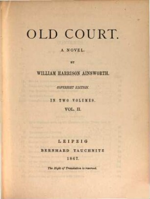 Old court : a novel, 2