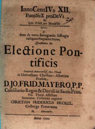 Quaestiones de electione pontificis