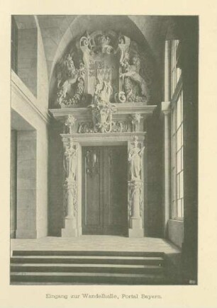 Eingang zur Wandelhalle, Portal Bayern