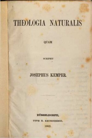 Theologia naturalis