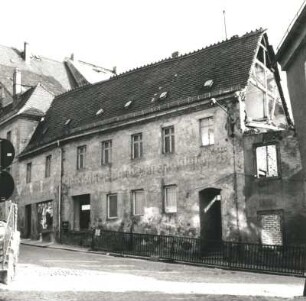 Colditz, Baderberg 3. Wohnhaus (18. Jh.). Straßenansicht