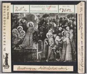 Darmstadt, Museum:Mittelrheinischer Meister, Altar aus Seligenstadt, linker Flügel Außenseite (Stoedtner-Nr. 113592)