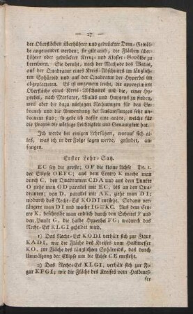 Erster Lehr-Satz