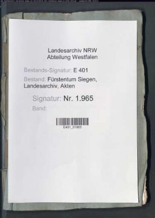 Renteirechnung des Amtes Siegen (zusammengestellt durch den Rentmeister Martinus Dentatus)