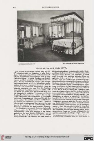 "Schlafzimmer und Bett"
