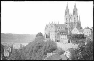 Meißen. Albrechtsburg und Dom, Schlossbr. vom Schottenberg