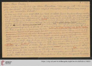Brief von Max Wolf an Cornelis Easton