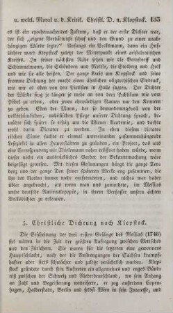 5. Christliche Dichtung nach Klopstock