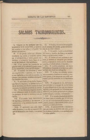 Salmos tauromáquicos.