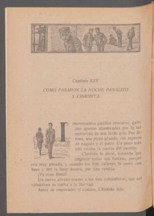 Capítulo XXV - Como pasaron la noche Panalito y Chiribita