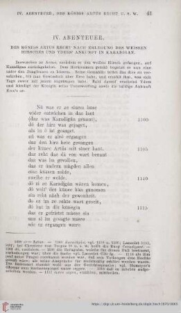 IV. Abenteuer