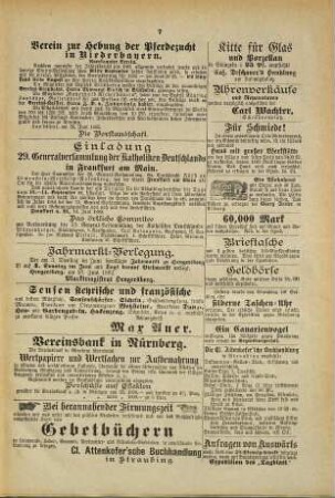 Straubinger Tagblatt : Straubinger Zeitung ; Straubinger Anzeiger ; gegründet 1860, 22. 1882, 2