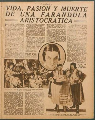 Vida, pasión y muerte de una farándula aristocrática