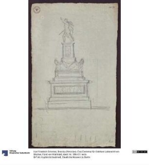 Breslau (Wrocław). Das Denkmal für Gebhard Leberecht von Blücher, Fürst von Wahlstatt