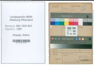 Entnazifizierung Arthur Krause , geb. 10.12.1895 (Justizangestellter)