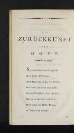 Die Zurückkunft Vom Hofe.