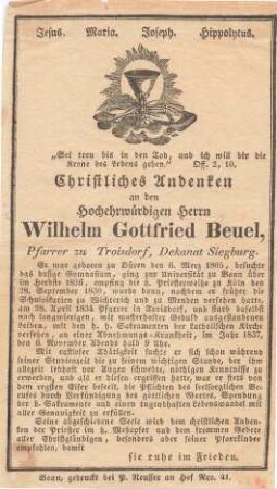 Beuel, Wilhelm Gottfried