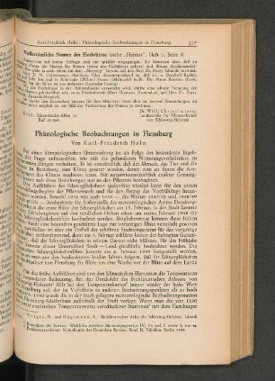 Phänologische Beobachtungen in Flensburg