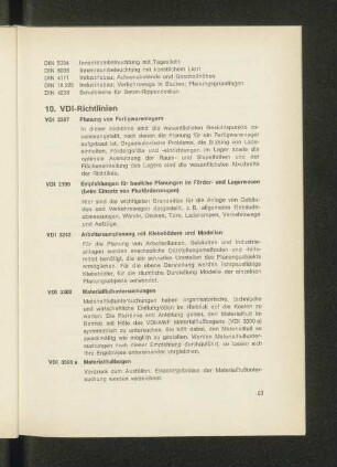 10. VDI-Richtlinien