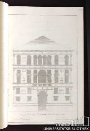 Prospetto del Palazzo Contarini sul rivo delle poste a S. Luca