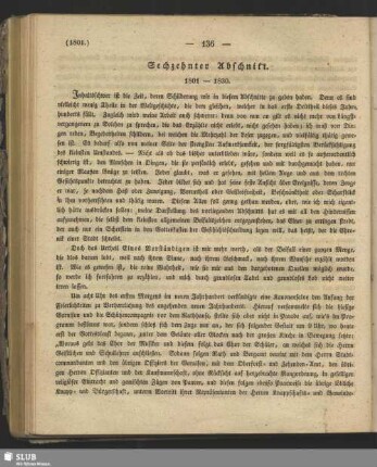 Sechzehnter Abschnitt. 1801-1830