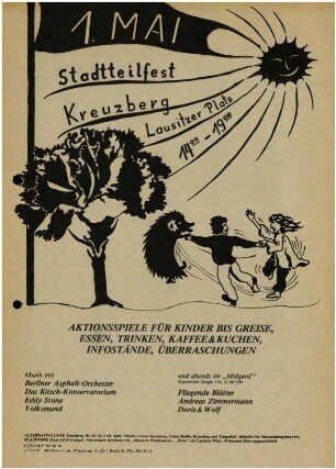 Flugschrift: 1. Mai. Stadtteilfest Kreuzberg