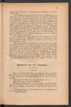 Plaudereien aus dem Isergebirge