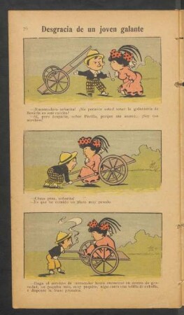 Desgracia de un joven galante - [Cómic]