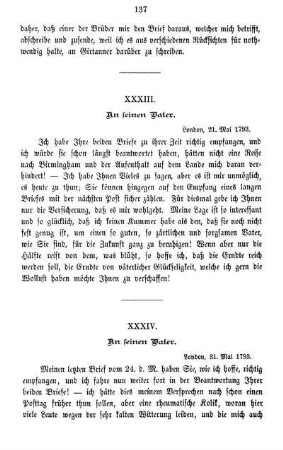 XXXIV. An seinen Vater.
