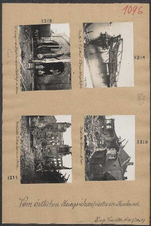 Zerstörte Brücke im Libauer Kriegshafen