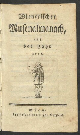 1778: Wienerischer Musenalmanach