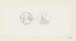 Nürnberger Preismedaille mit Bildnis Martin Beham und Bildnis Albrecht Dürer