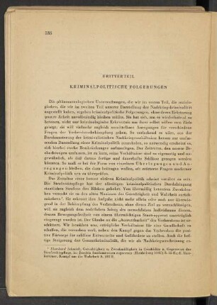 Dritter Teil Kriminalpolitische Folgerungen