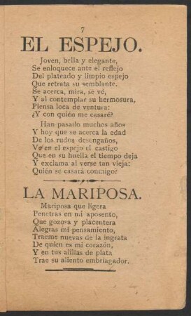 La mariposa.