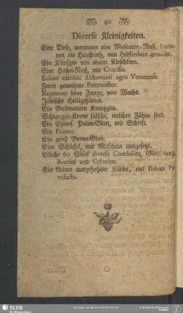 Diverse Kleinigkeiten